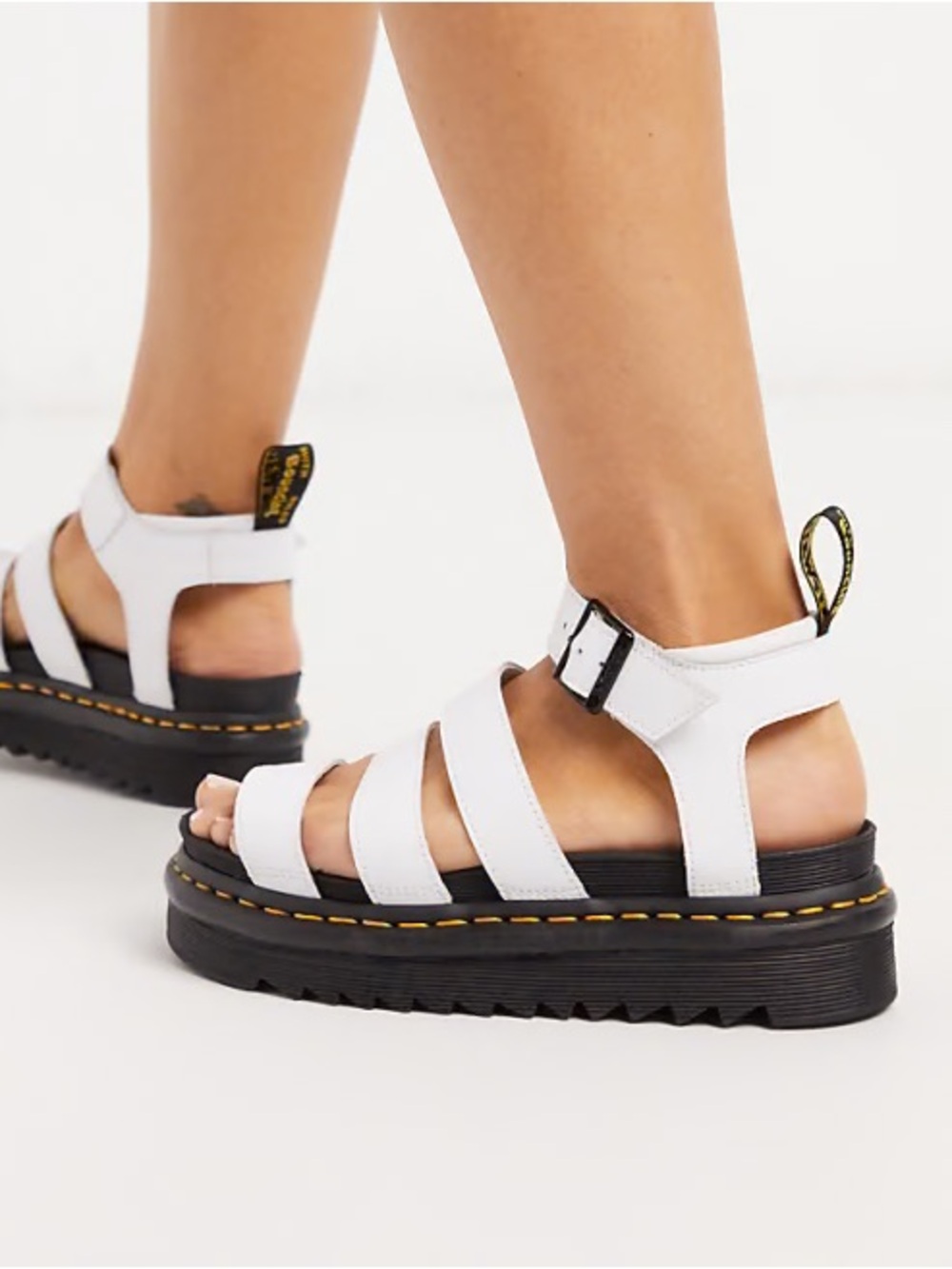 New Dr Martens Blaire sandals in white Size 8